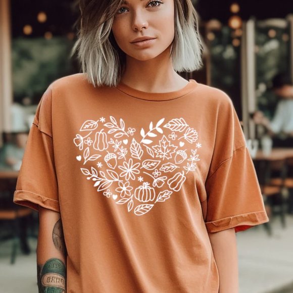 Tops - Fall Heart SHORT SLEEVE T-shirt